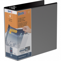 Davis Group QuickFit&reg; View D-Ring Binder 4" Black
