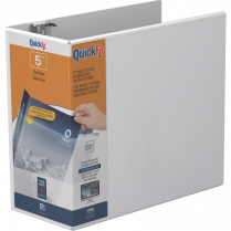 Davis Group QuickFit&reg; View D-Ring Binder 5" White