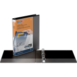 Davis Group QuickFit&reg; View Round Ring Binder 1" Black