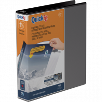Davis Group QuickFit&reg; View Round Ring Binder 1-1/2" Black