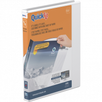 Davis Group QuickFit&reg; View D-Ring Binder 5/8" White