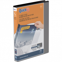 Davis Group QuickFit&reg; View D-Ring Binder 5/8" Black