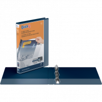 Davis Group QuickFit&reg; View D-Ring Binder 5/8" Navy Blue