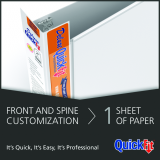 Davis Group Deluxe QuickFit&reg; Heavy Duty View Quickload D-Ring Binder 1" White