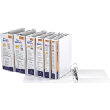 Davis Group Deluxe QuickFit&reg; Heavy Duty View Quickload D-Ring Binder 1" White