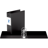 Davis Group&reg; Note Size Round Ring Binder 8-1/2x5-1/2" - 2" Capacity Black