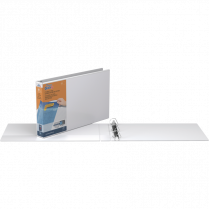 Davis Group Deluxe QuickFit&reg; Heavy Duty Spreadsheet View D-Ring Binders 1-1/2" White