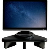 DAC&reg; Height Adjustable Corner Monitor Stand Black
