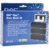 DAC&reg; Monitor Riser Leg Block Kit 6"W x 1-1/2"D x 1-1/4"H Black