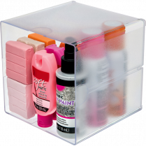 Deflecto&reg; Stackable Storage Cube Clear