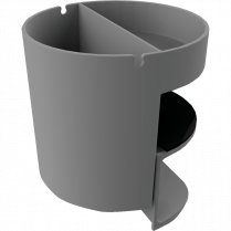 Deflecto&reg; Standing Desk Small Desk Organizer Grey