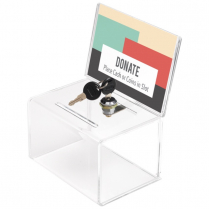 Deflecto&reg; Coin and Ballot Box with Lock