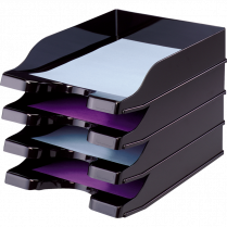 Deflecto&reg; Antimicrobial DocuTray&reg; Letter Black