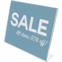 Deflecto&reg; Slanted Sign Holder Landscape 11" x 8-1/2