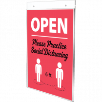 Deflecto&reg; Classic Image&reg; Wall Mount Sign Holder Portrait 8-1/2" x 11