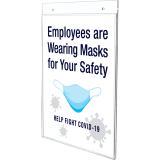 Deflecto&reg; Classic Image&reg; Wall Mount Sign Holder Portrait 8-1/2" x 11