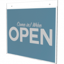 Deflecto&reg; Classic Image&reg; Wall Mount Sign Holder Landscape 11" x 8-1/2