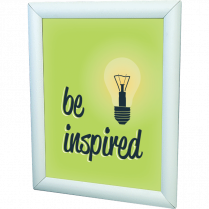 Deflecto&reg; Wall Mount Display Frame 8-1/2" x 11" Aluminum frame