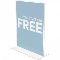 Deflecto&reg; Classic Image&reg; Double-Sided Sign Holder Portrait 8-1/2" x 11