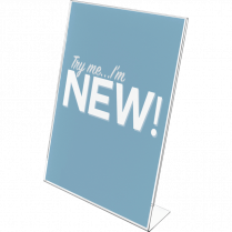 Deflecto&reg; Slanted Sign Holder Portrait 8-1/2" x 11