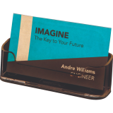 Deflecto&reg; Business Card Holder Single Compartment Clear