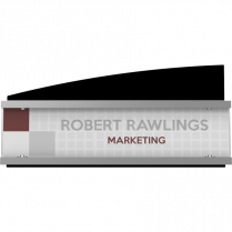 Deflecto&reg; Interior Image&reg; Name Plate Sign Holder 8-1/2" x 2"