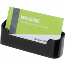 Deflecto&reg; Sustainable Office&trade; Business Card Holder 50 Card Capacity Black