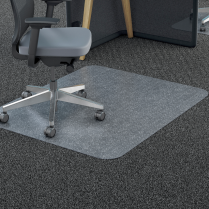 Deflecto&reg; Polycarbonate Chair Mat 45" x 53" Studded Rectangular