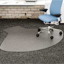 Deflecto&reg; DuraMat&reg; Chair Mat 60" x 66" L-Shaped
