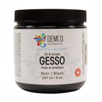Demco Gesso Oil & Acrylic 237ml Black