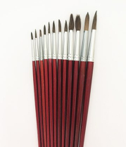 Camel Hair Paint Brush Round Size 8