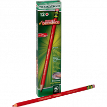 Ticonderoga&reg; Erasable Checking Pencils Carmine Red 12/box