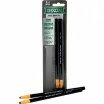 Dixon&reg; Phano&reg; Dry China Markers Black 2/pkg