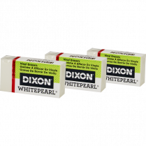 Dixon&reg; White Pearl&reg; Vinyl Erasers Medium 24/box