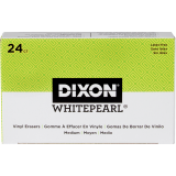 Dixon&reg; White Pearl&reg; Vinyl Erasers Medium 24/box