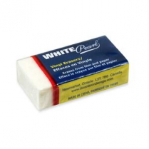 Dixon&reg; White Pearl&reg; Vinyl Eraser Medium SINGLE