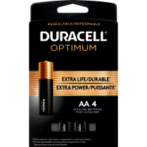Duracell&reg; Optimum Batteries AA 4/pkg