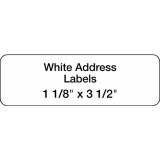 DYMO&reg; LabelWriter&reg; Standard Address Labels 1-1/8" x 3-1/2" White 130 Labels 2 rolls/box