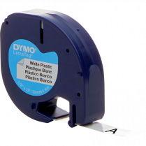 DYMO&reg; LetraTag&reg; Replacement Tape 1/2" Black on White