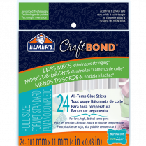 Elmer'&reg; Craft Bond&reg; All-Temp Precision Glue Sticks Regular 4" 24/pkg