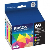 Epson 252 Inkjet Cartridges Cyan Yellow Magenta 3/pkg