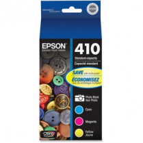 Epson&reg; 410 Inkjet Cartridges Photo Black & Colours 4/pkg