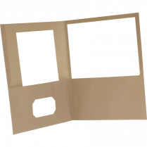 Oxford&reg; Earthwise&reg; Recycled Twin Pocket Portfolios Letter Natural 10/pkg