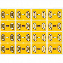 Pendaflex&reg; Labels Q Yellow 240/pkg