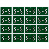Pendaflex&reg; Labels S Dark Green 240/pkg