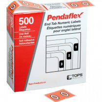 Pendaflex&reg; Numeric Labels #0 Pink 500/box