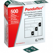 Pendaflex&reg; Numeric Labels #5 Dark Green 500/box