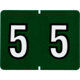 Pendaflex&reg; Numeric Labels #5 Dark Green 500/box