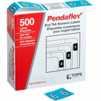 Pendaflex&reg; Numeric Labels #6 Blue 500/box