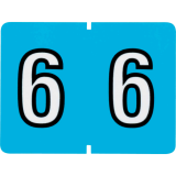 Pendaflex&reg; Numeric Labels #6 Blue 500/box